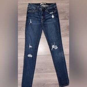 Kancan Denim Jeans Size 27 Distressed Skinny